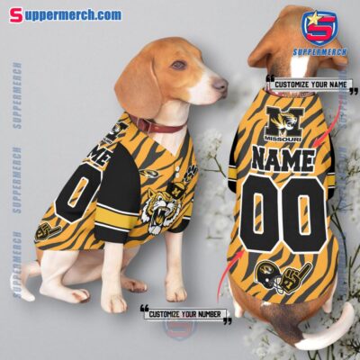 Missouri Tigers Football Personalized Pet Jersey