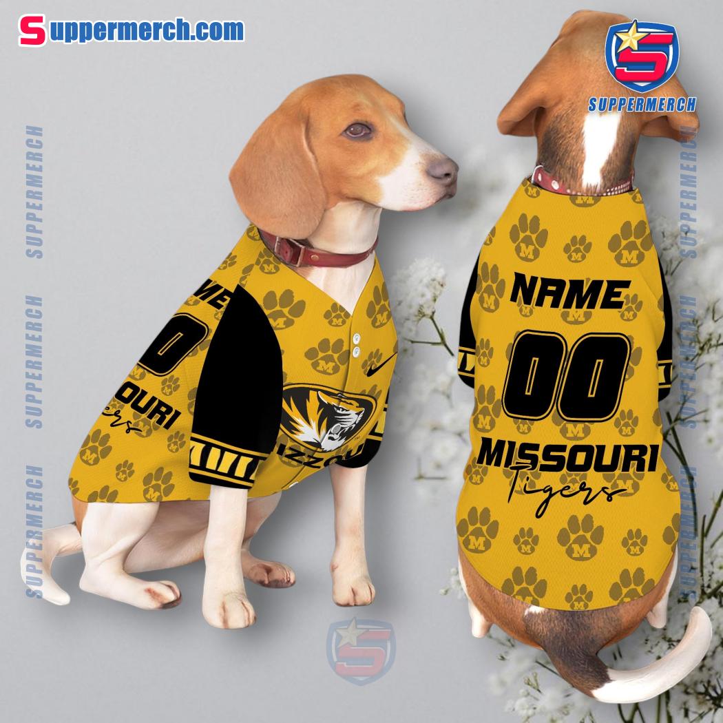 Missouri Tigers Paw Personalized Pet Jersey a