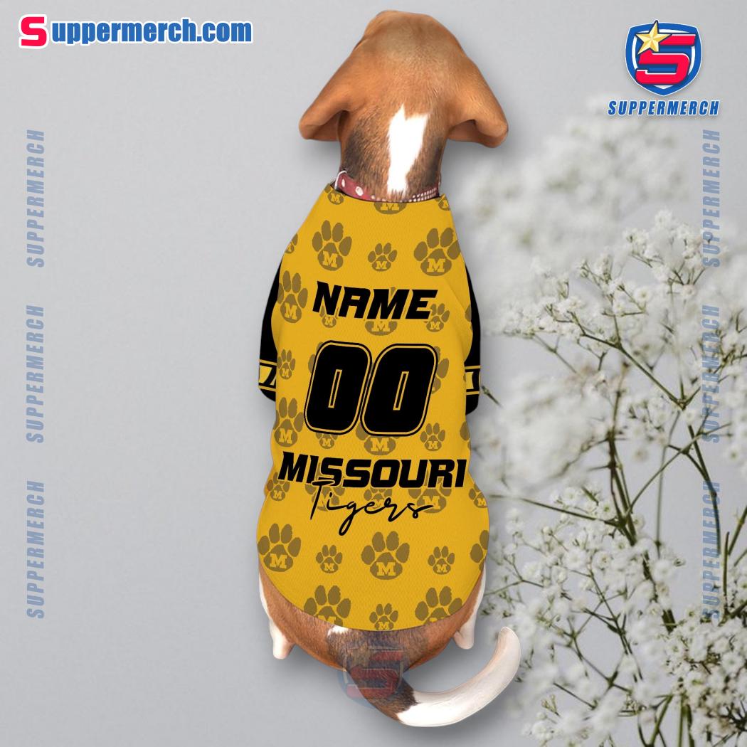 Missouri Tigers Paw Personalized Pet Jersey b