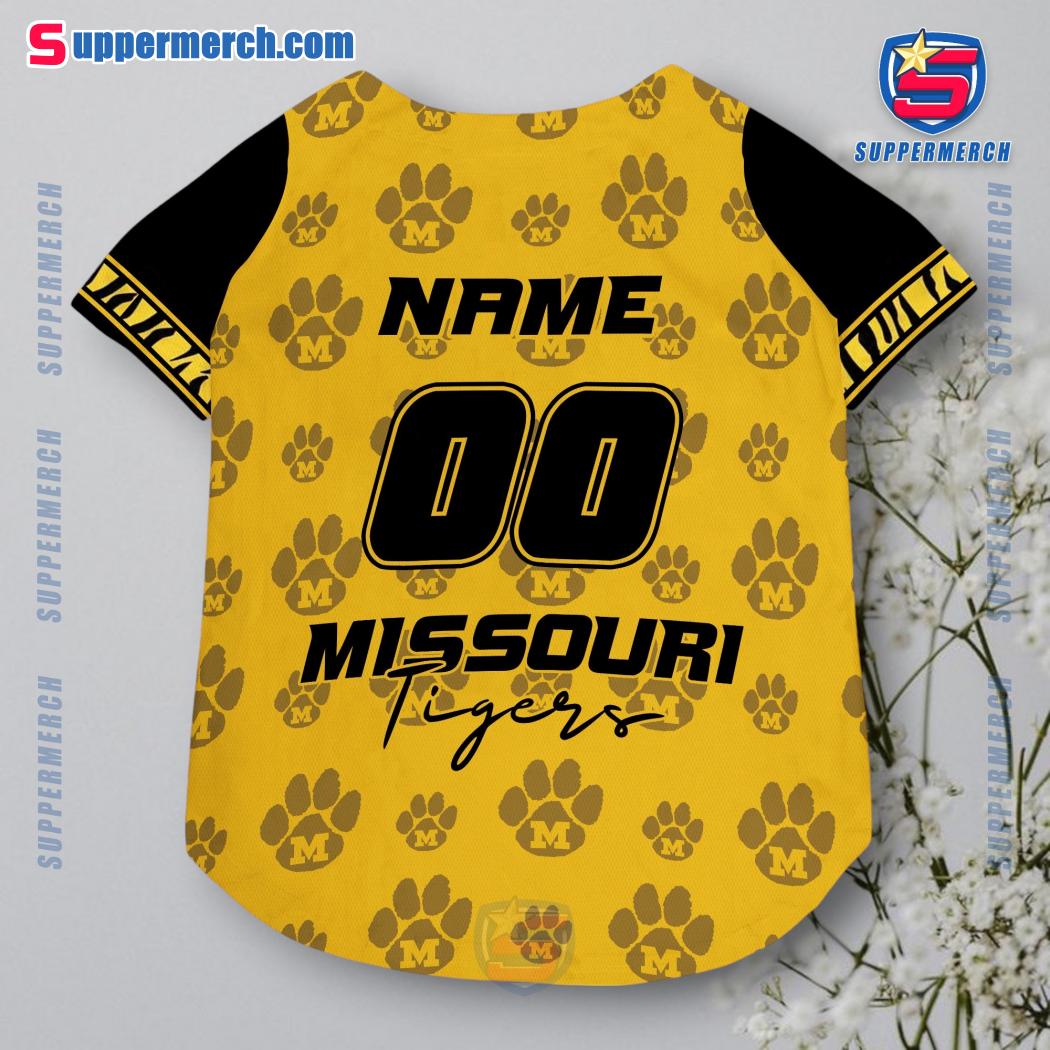 Missouri Tigers Paw Personalized Pet Jersey x