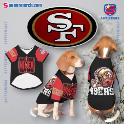 NFL San Francisco 49ers Bang Bang Niner Gang Pet Jersey