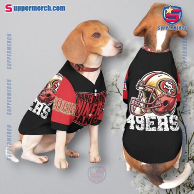 NFL San Francisco 49ers Bang Bang Niner Gang Pet Jersey a