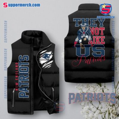 New England Patriots NFL They Not Like Us Puffer Sleeveless Jacket