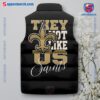 New Orleans Saints NFL They Not Like Us Puffer Sleeveless Jacket b