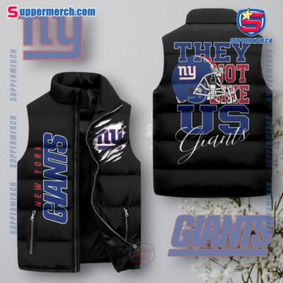 New York Giants NFL They Not Like Us Puffer Sleeveless Jacket