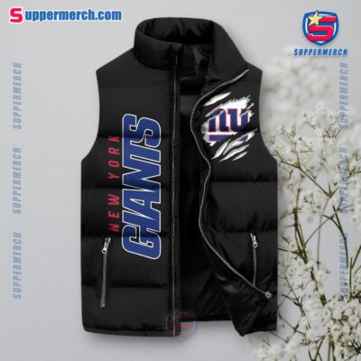 New York Giants NFL They Not Like Us Puffer Sleeveless Jacket a