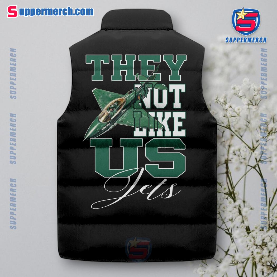 New York Jets NFL They Not Like Us Puffer Sleeveless Jacket b
