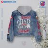 Oklahoma Sooners Dad Like A Normal Dad Except Much Cooler Jean Hoodie Jacket a