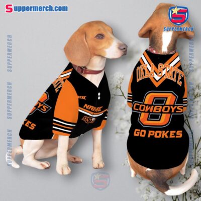 Oklahoma State Cowboys Go Pokes Personalized Pet Jersey a