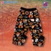 Oklahoma State Cowboys Skull With Gun Happy Halloween Pajamas Set b