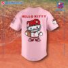 Ole Miss Football X Hello Kitty 2024 Pink Baseball Jersey b
