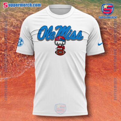 Ole Miss Rebels Football X Hello Kitty White T-shirt, Hoodie a