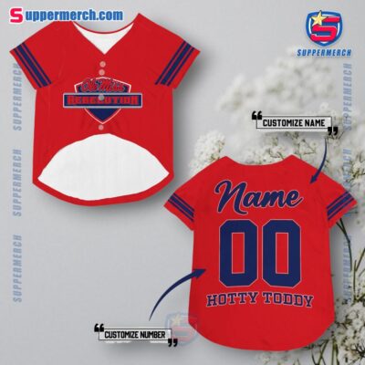 Ole Miss Rebelution Hotty Toddy Personalized Pet Jersey a