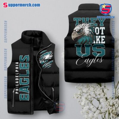 Philadelphia Eagles NFL They Not Like Us Puffer Sleeveless Jacket