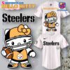 Pittsburgh Steelers X Hello Kitty Thin Stripes Baseball Jersey 2024