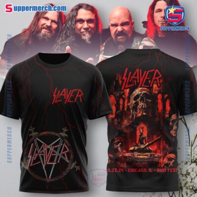 Slayer 9.22.24 - Chicago IL - Riot Fest Shirt