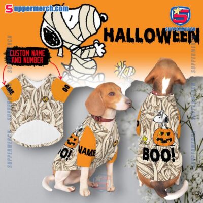 Snoopy Boo Halloween Personalized Pet Jersey
