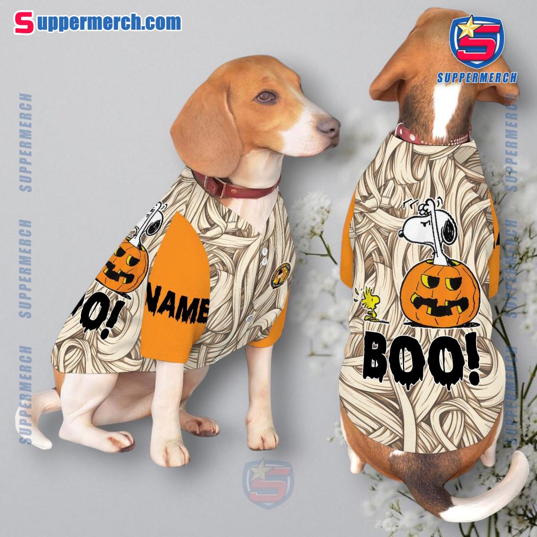 Snoopy Boo Halloween Personalized Pet Jersey b