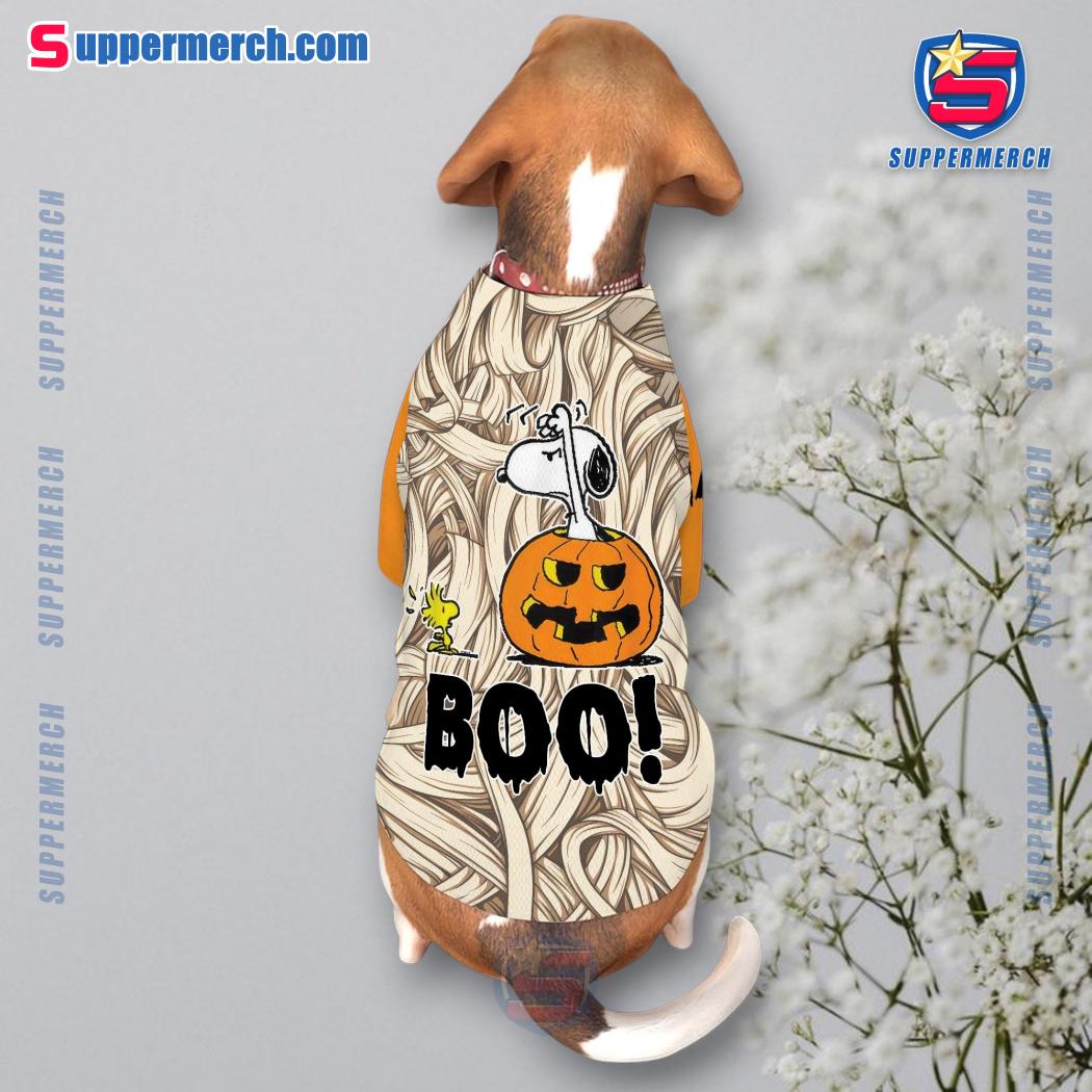 Snoopy Boo Halloween Personalized Pet Jersey c