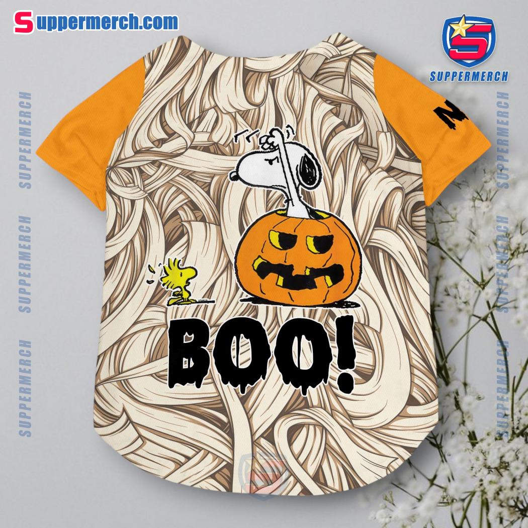 Snoopy Boo Halloween Personalized Pet Jersey y