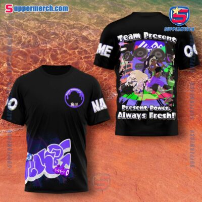 Splatoon 3 Team Present Present Power Always Fresh Personalized 3D Shirt