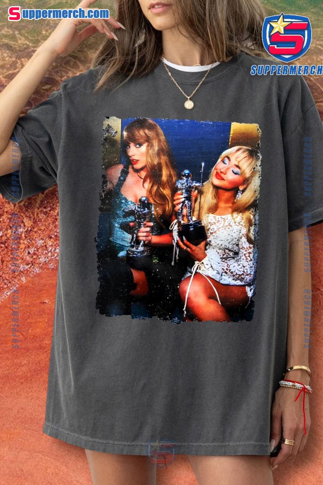 Taylor Swift And Sabrina Carpenter 2024 MTV VMAs Winners T-shirt
