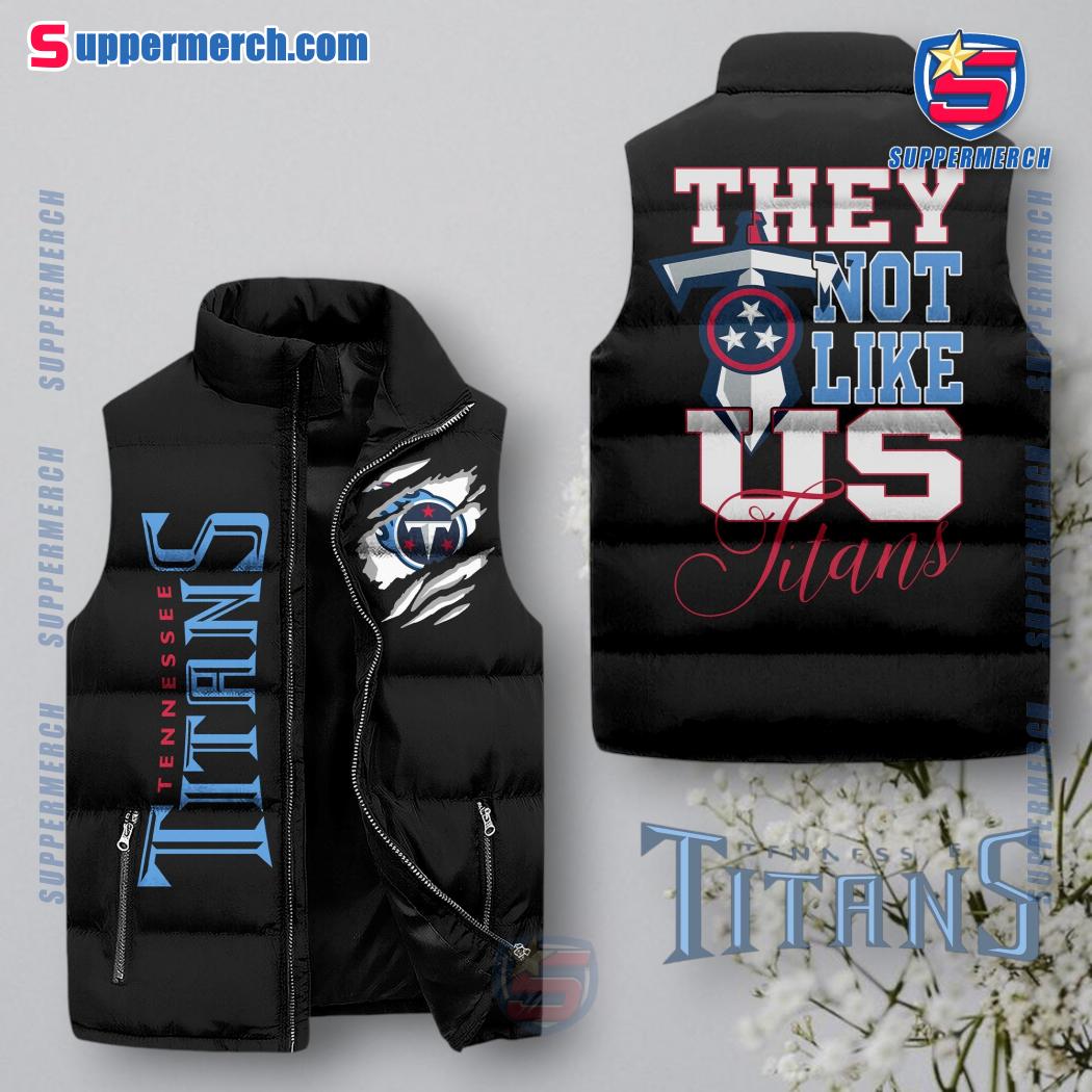 Tennessee Titans NFL They Not Like Us Puffer Sleeveless Jacket