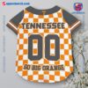 Tennessee Volunteers Go Big Orange Checkerboard Personalized Pet Jersey y