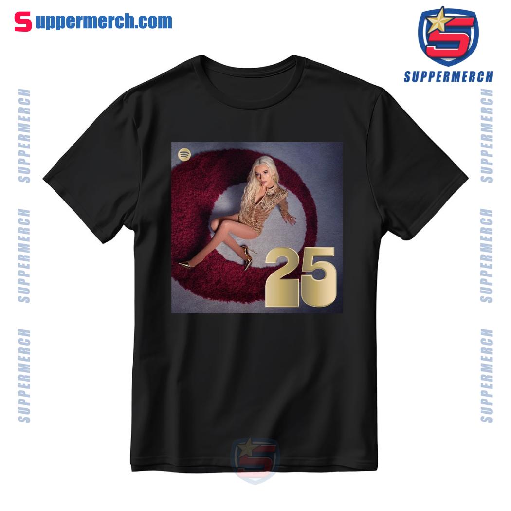 The 25th Anniversary Of Christina Aguilera Spotify Anniversaries Shirt c