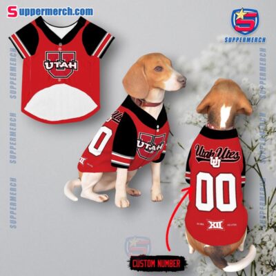 Utah Utes Go Big Go Utes Personalized Pet Jersey
