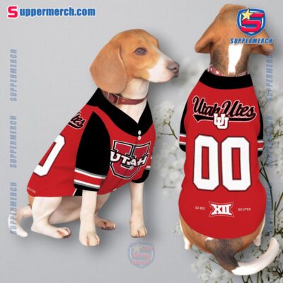 Utah Utes Go Big Go Utes Personalized Pet Jersey a