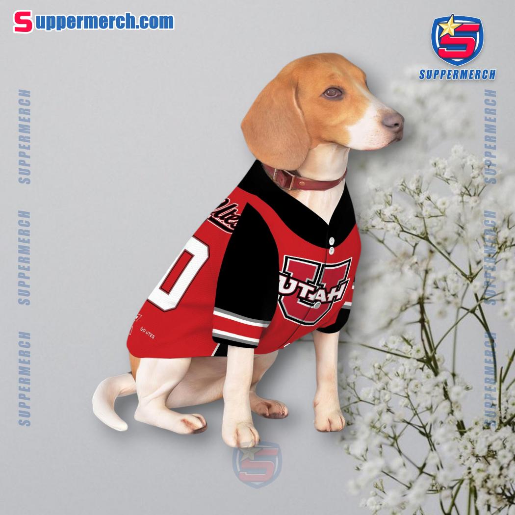 Utah Utes Go Big Go Utes Personalized Pet Jersey b