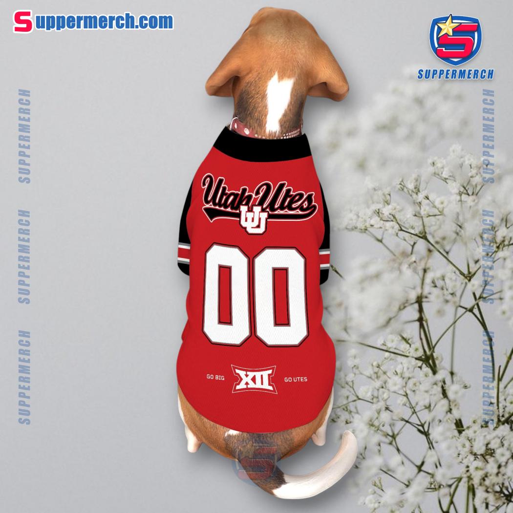 Utah Utes Go Big Go Utes Personalized Pet Jersey c