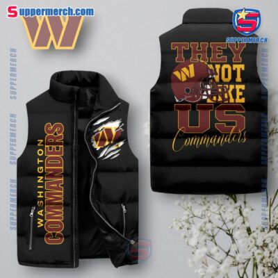 Washington Commanders NFL They Not Like Us Puffer Sleeveless Jacket