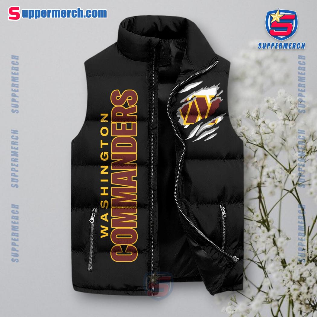 Washington Commanders NFL They Not Like Us Puffer Sleeveless Jacket a