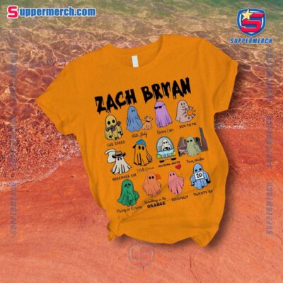 Zach Bryan Ghosts Songs Halloween Pajamas Set a