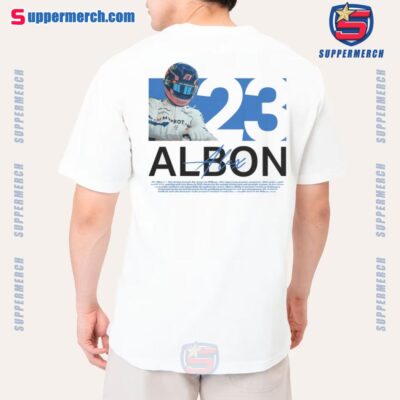 Alex Albon Racing Driver Number 23 Graphic Unisex T-shirt-a gmHrp6G