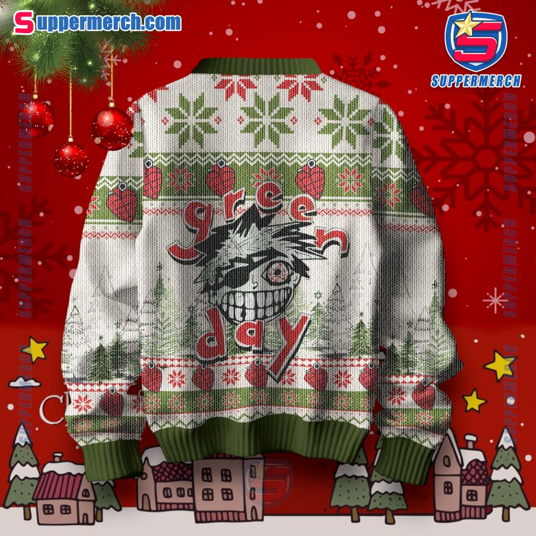All I Want For Christmas Is Green Day Music Band Ugly Sweater-b DkmboEx