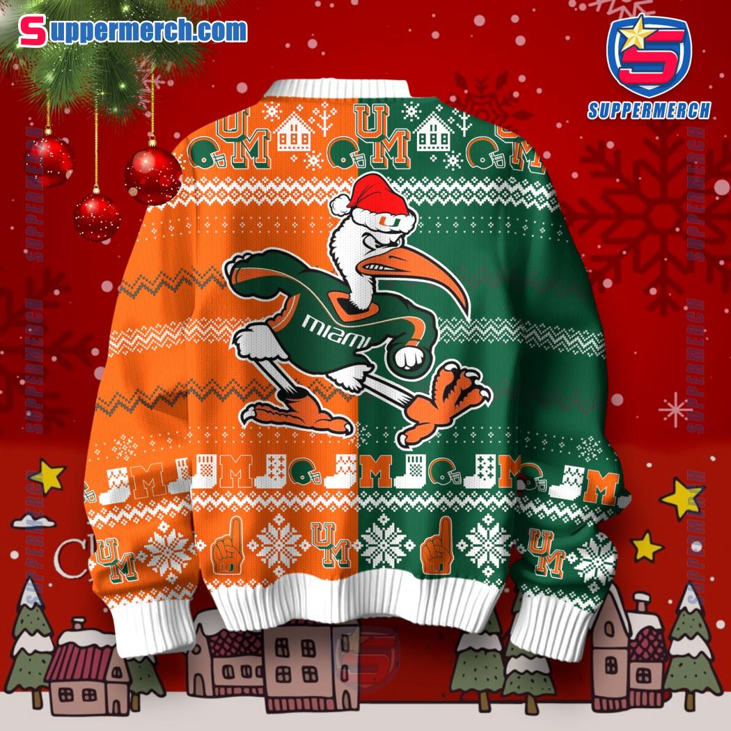 All I Want For Christmas Is Miami Hurricanes Sweater-b B6oFl8L