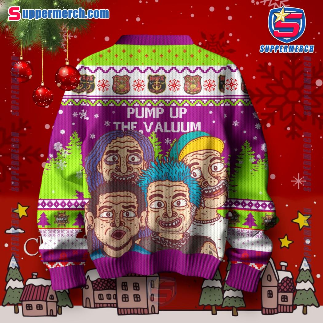 All I Want For Christmas Is Nofx Pump Up The Valuum Ugly Sweater-b NnPK5pF