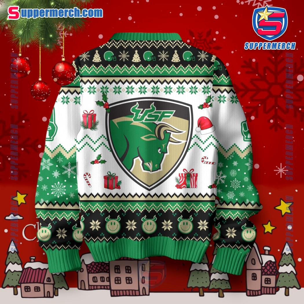 All I Want For Christmas Is South Florida Bulls Ugly Sweater-b xNAC4Pa