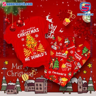 All I Want For Christmas Mcdonald's Juicy Christmas Pajamas Set TCYVaFK