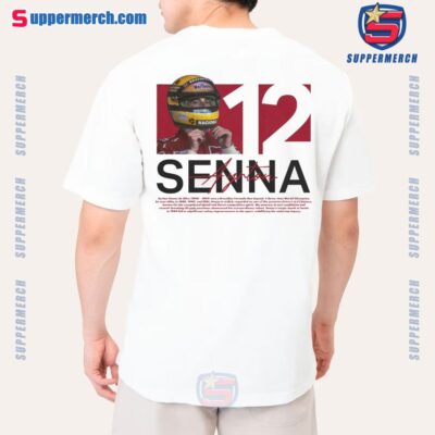 Ayrton Senna Racing Driver Number 12 Graphic Unisex T-shirt WU9JF1e