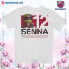 Ayrton Senna Racing Driver Number 12 Graphic Unisex T-shirt-a dBnAi5D