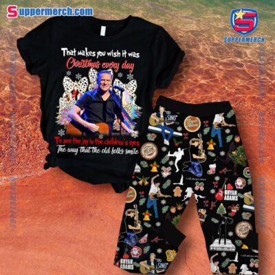 Bryan Adams That Makes You Wish It Was Christmas Every Day Pajamas Set LDzh59l