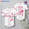Buffalo Bills Together We Fight Breast Cancer Personalized Baseball Jersey a