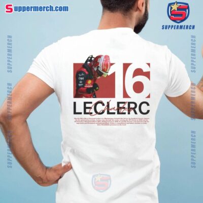 Charles Leclerc Racing Driver Number 16 Graphic Unisex T-shirt 0MqBp5L