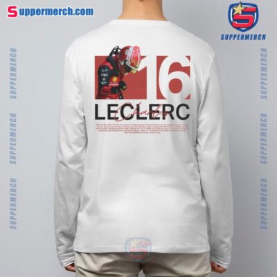 Charles Leclerc Racing Driver Number 16 Graphic Unisex T-shirt-a UluJLnK