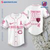 Chicago Bears Together We Fight Breast Cancer Personalized Baseball Jersey a