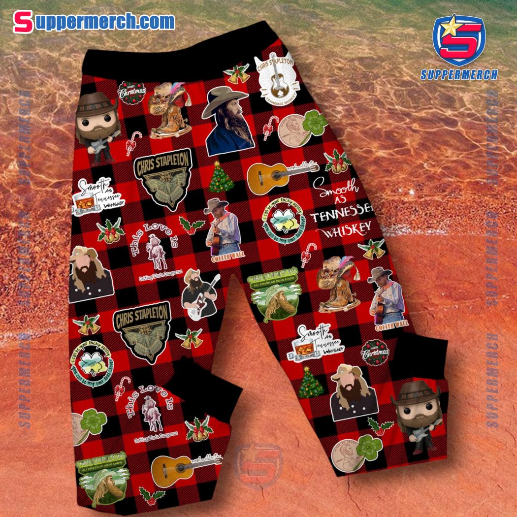 Chris Stapleton With All The Lights On The Trees Even Christmas Can't Compete With You Glow Pajamas Set-b Qe86PGU